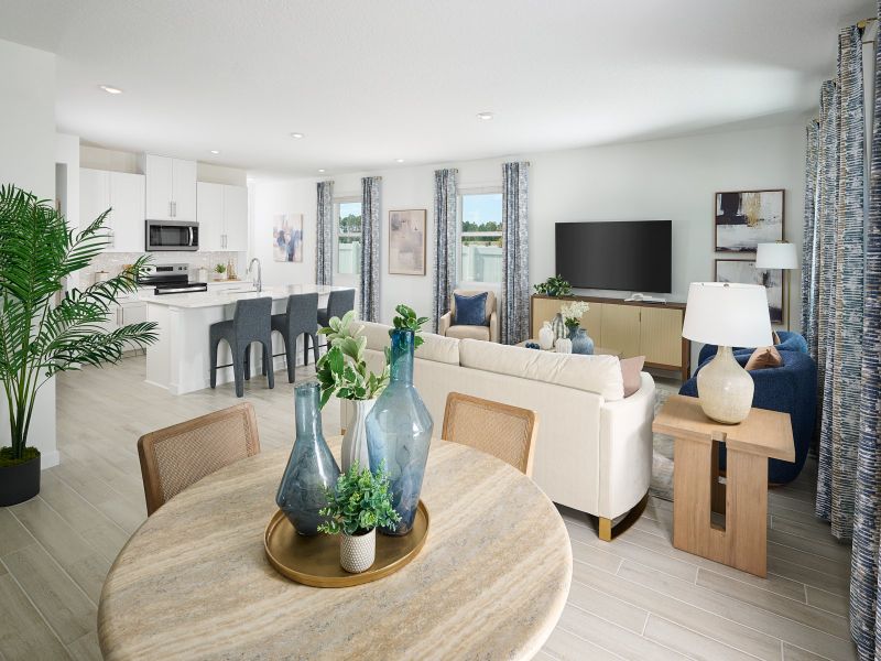 Furnished interior in a model home at The District at Oakleaf - The Grove in Middleburg (Image 6).