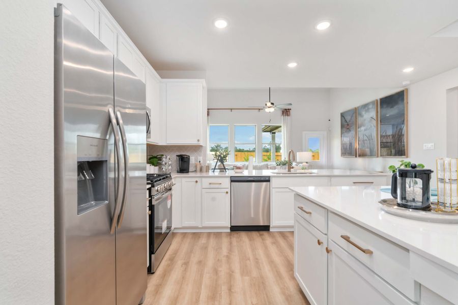 Furnished interior in a model home at Splendora Fields in Splendora (Image 17).