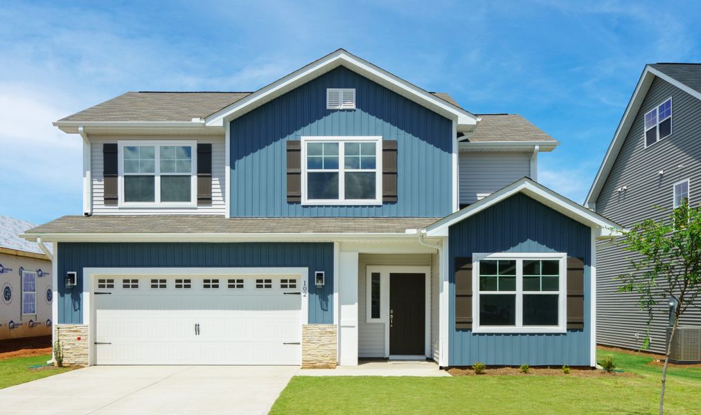 Front exterior of a home in the Holly Ridge community, located in Greenville, SC (Image 35).