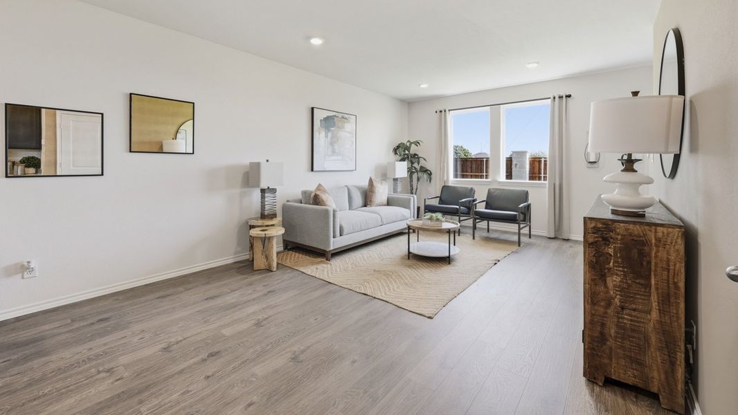 Furnished interior in a model home at Arbor Trails South in Princeton (Image 64).