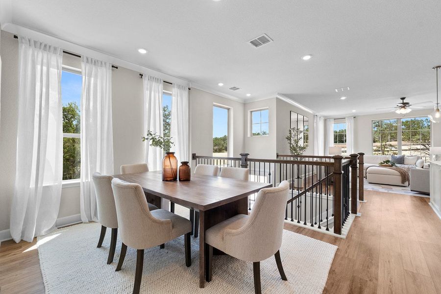 Furnished interior in a model home at Friedrich Hill in San Antonio (Image 55).