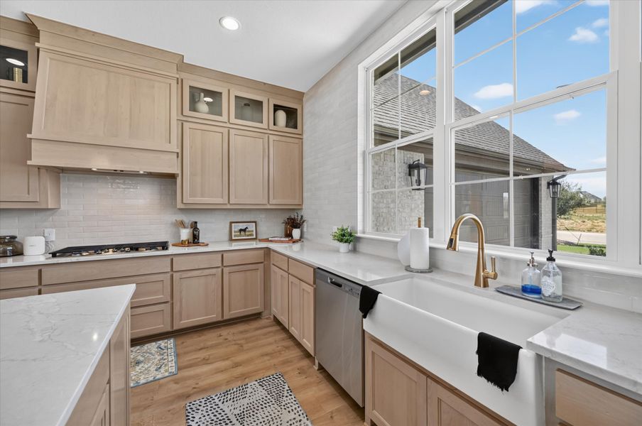Furnished interior in a model home at Paloma Ranches in Justin (Image 17).