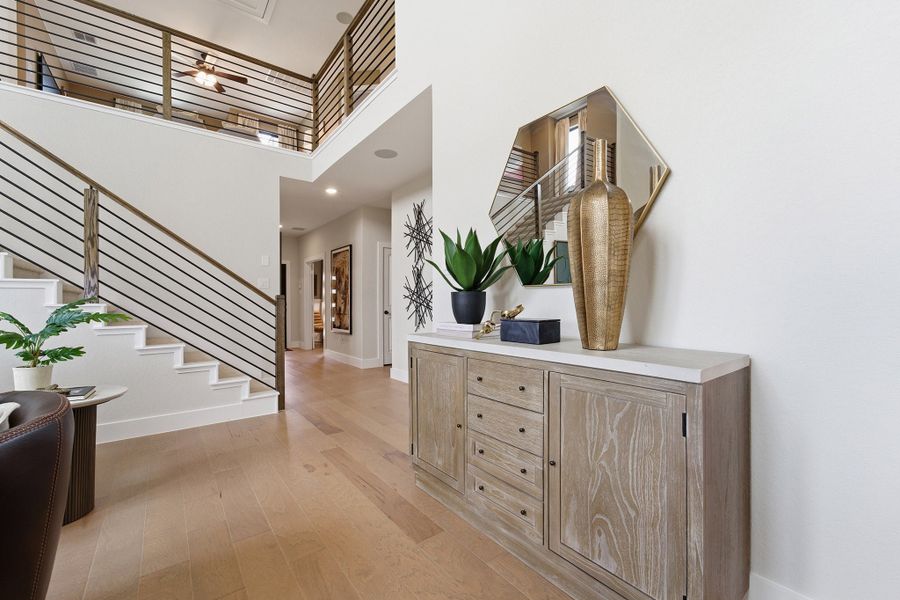 Furnished interior in a model home at Morgan Meadows in San Antonio (Image 27). Furnished interior in a model home at Morgan Meadows in San Antonio (Image 27).