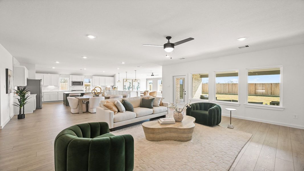 Furnished interior in a model home at Riverside Estates in Mont Belvieu (Image 5).