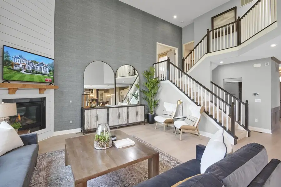 Furnished interior in a model home at Brookshale in Cumming (Image 25).