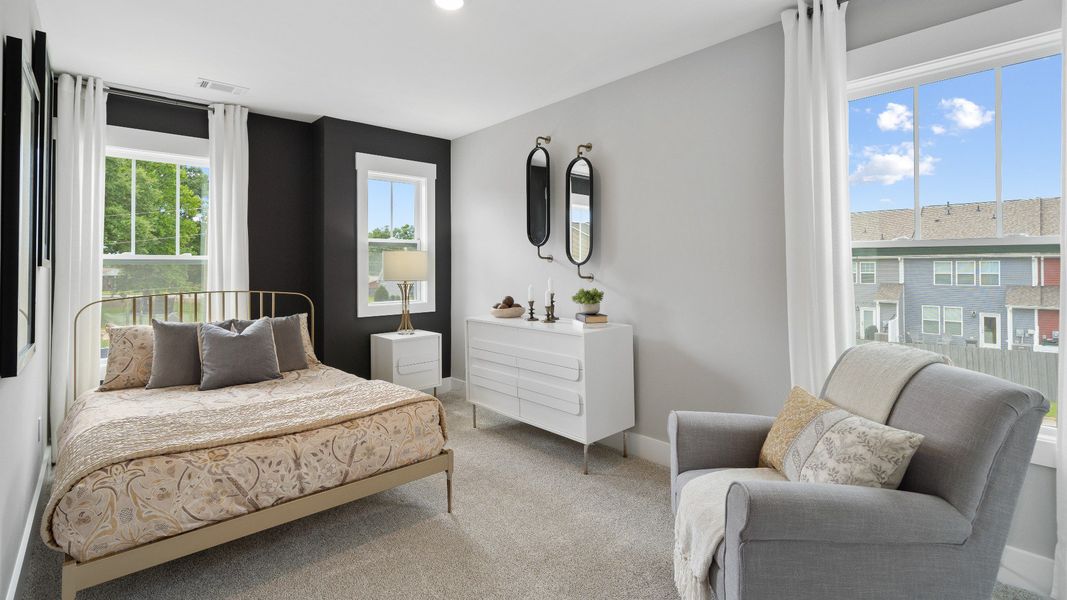 Furnished interior in a model home at Brookland Place in Hendersonville (Image 5).