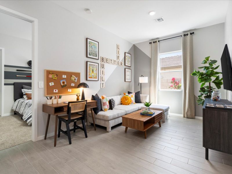 Living Area in Lennon Floorplan at Abel Ranch