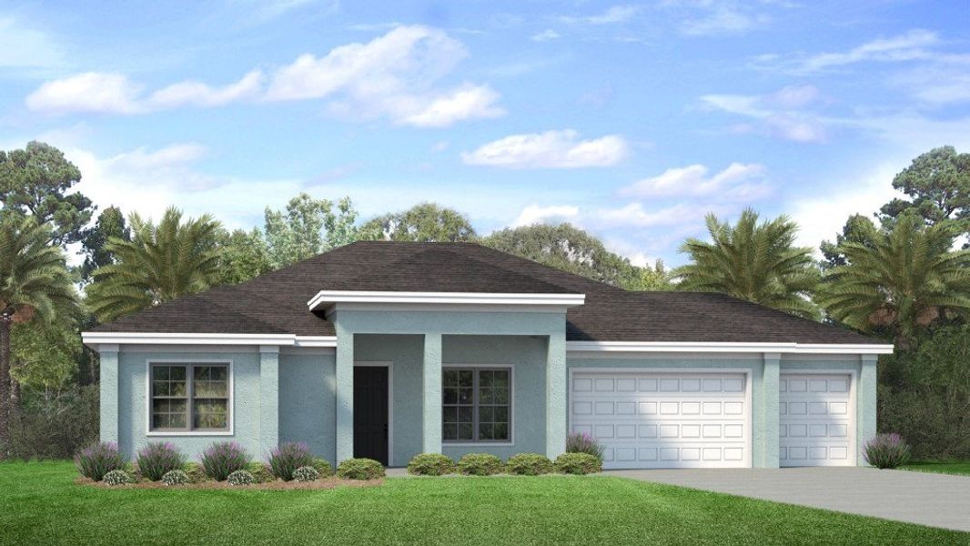 Front exterior of a home in the Cape Coral Signature community, located in Cape Coral, FL (Image 15).