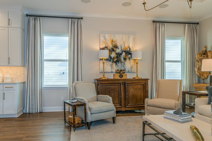 Furnished interior in a model home at Heritage Trace in Nocatee in Ponte Vedra (Image 57). Furnished interior in a model home at Heritage Trace in Nocatee in Ponte Vedra (Image 57).