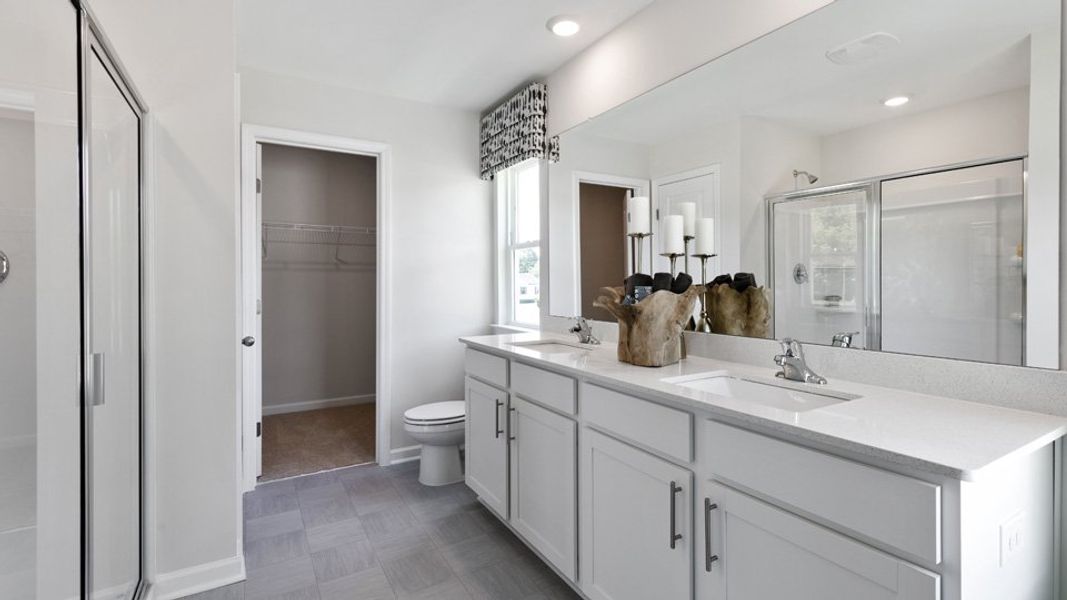 Furnished interior in a model home at Chapel Townes in Raleigh (Image 13).