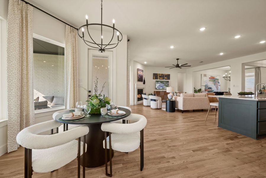 Furnished interior in a model home at Settlers Glen in New Fairview (Image 16). Furnished interior in a model home at Settlers Glen in New Fairview (Image 16).