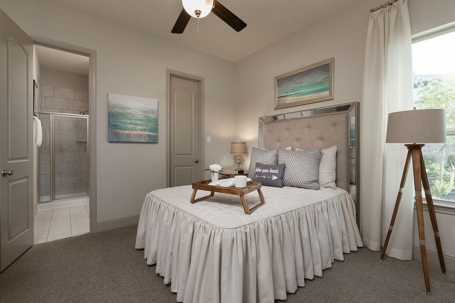 Furnished interior in a model home at Towne Lake 80' in Cypress (Image 23). Furnished interior in a model home at Towne Lake 80' in Cypress (Image 23).