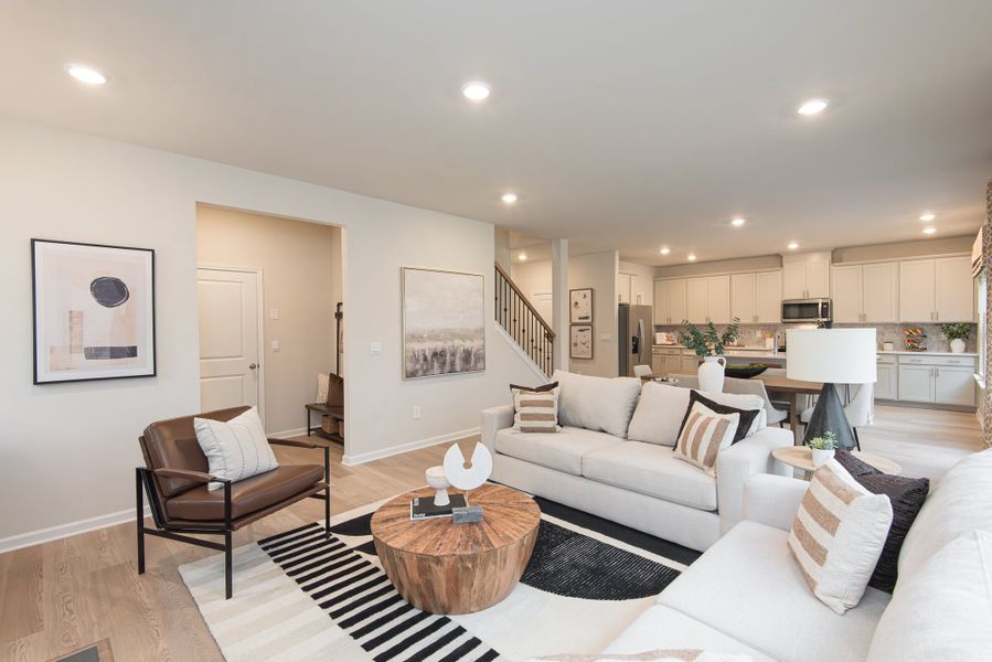 Furnished interior in a model home at Manning Mill in Adairsville (Image 7).