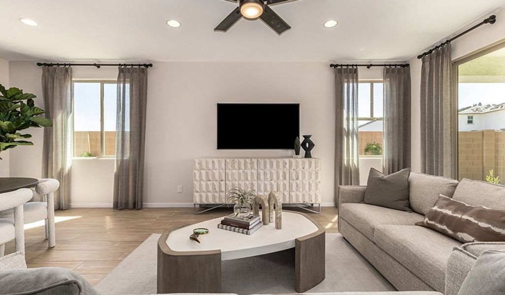 Furnished interior in a model home at Portfolio at White Tank Foothills in Waddell (Image 5).