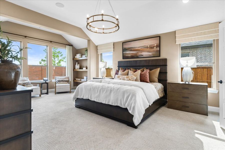 Furnished interior in a model home at River Ranch in Van Alstyne (Image 6).