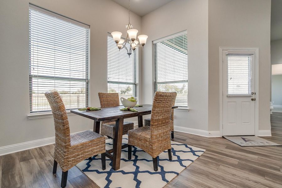 Furnished interior in a model home at Creekview Farms in Greenville (Image 23).