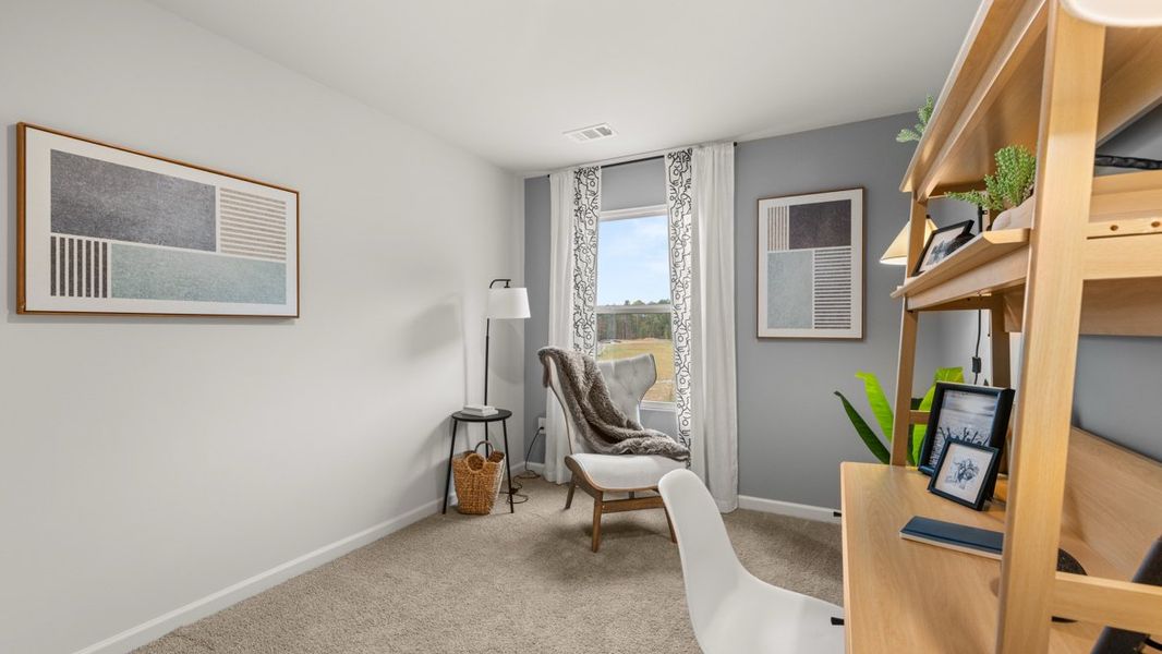 Furnished interior in a model home at Woodbury Park in Atlanta (Image 39).