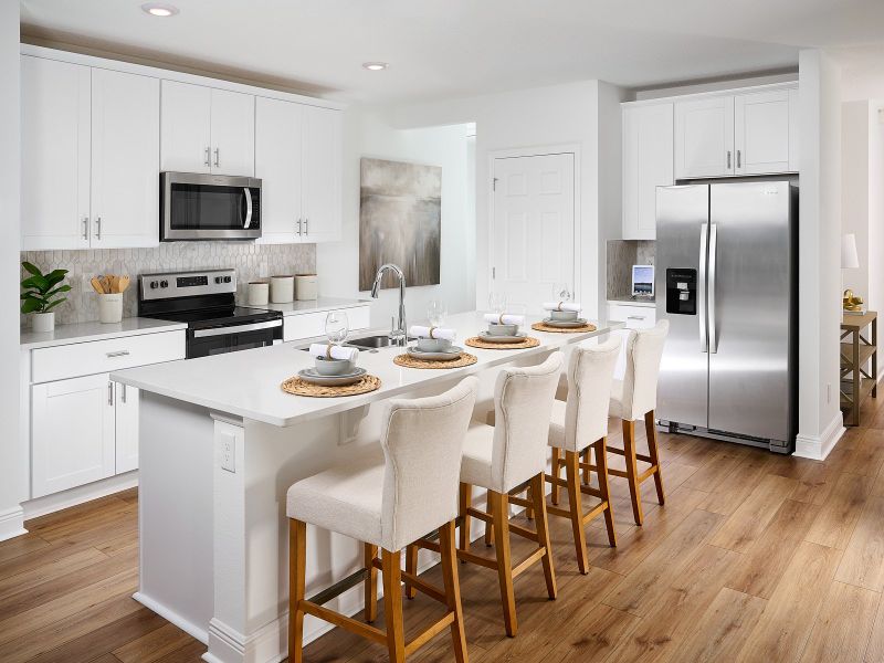 Kitchen of the Olympic modeled at Links Terrace