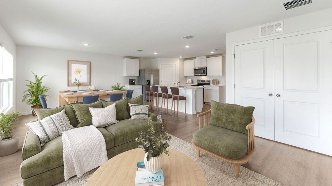 Furnished interior in a model home at Gardenside at Ormond Station in Ormond Beach (Image 23).