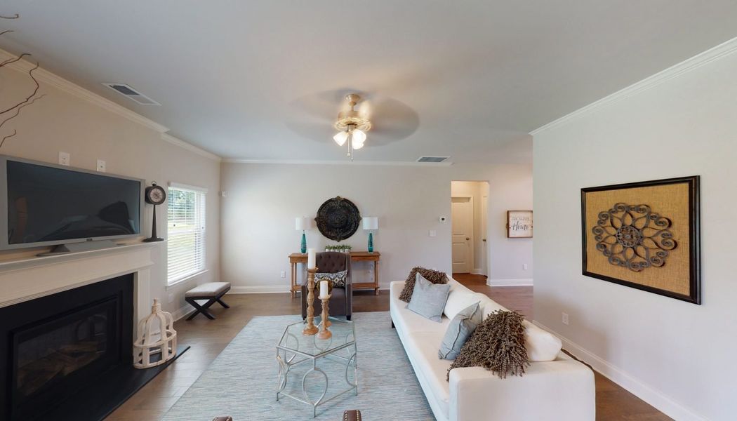 Furnished interior in a model home at Oak Mountain View in Carrollton (Image 18). Furnished interior in a model home at Oak Mountain View in Carrollton (Image 18).