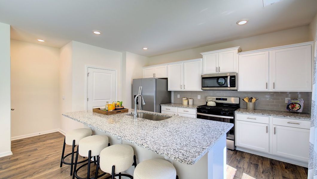 Furnished interior in a model home at Heritage Park in Fletcher (Image 8).