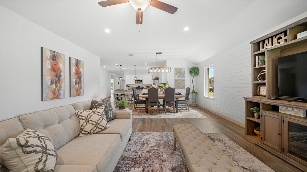 Furnished interior in a model home at Windemere in Beaumont (Image 9).