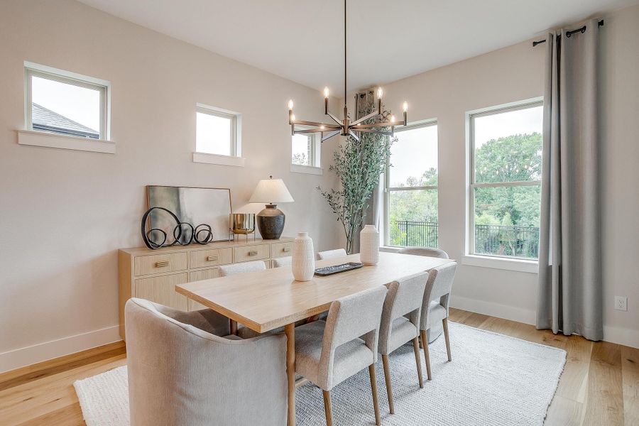 Furnished interior in a model home at Aster Park in McKinney (Image 27).