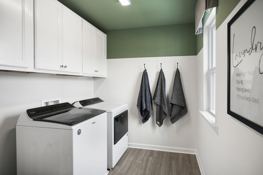 Furnished interior in a model home at Providence Creek in Fuquay Varina (Image 9).