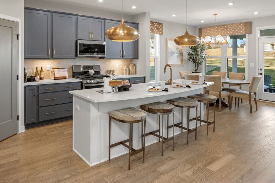 Furnished interior in a model home at Leeland Farms in Fuquay Varina (Image 42).