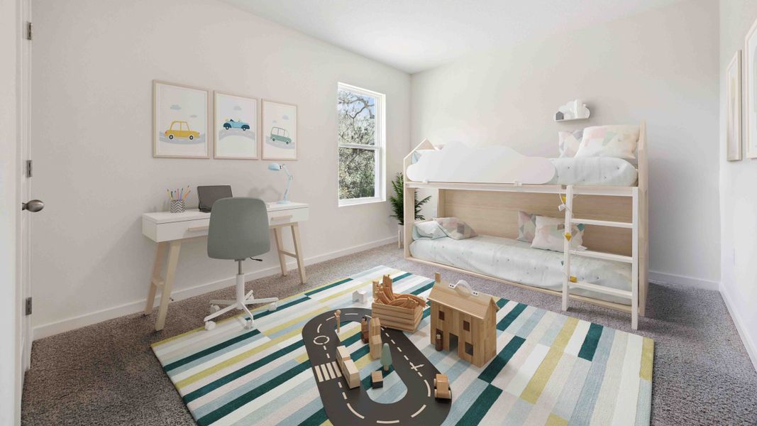 Furnished interior in a model home at Bradbury Estates in Sanford (Image 12).