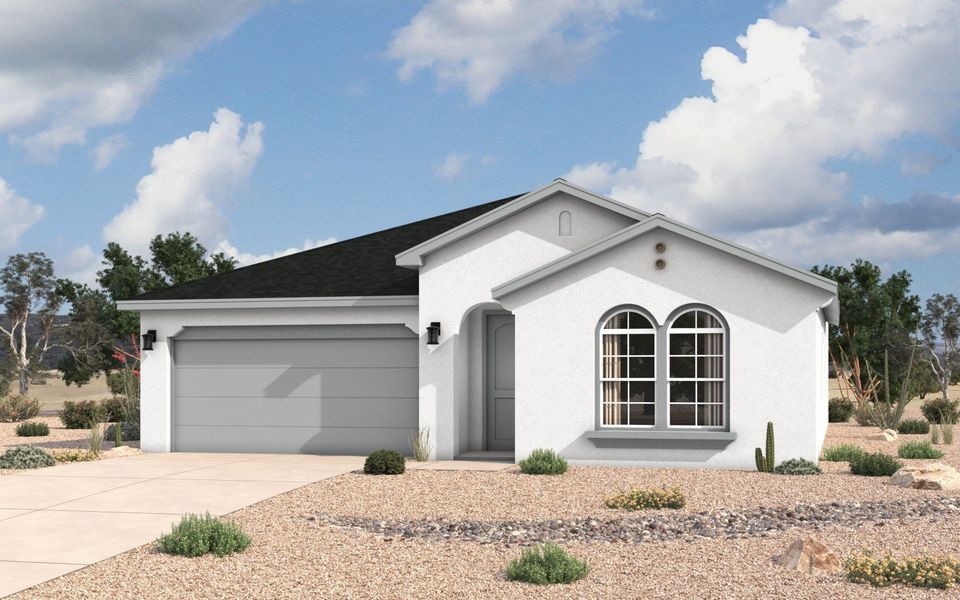 Front exterior of a home in the Verdancia community, located in El Paso, TX (Image 8). Front exterior of a home in the Verdancia community, located in El Paso, TX (Image 8).