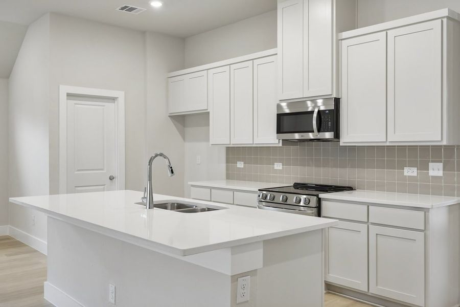 Furnished interior in a model home at Hadley Farms in Godley (Image 20). Furnished interior in a model home at Hadley Farms in Godley (Image 20).