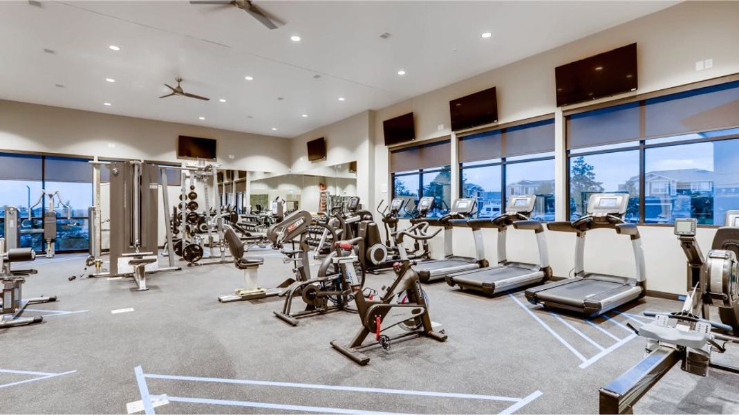 Brighton Crossings fitness center interior