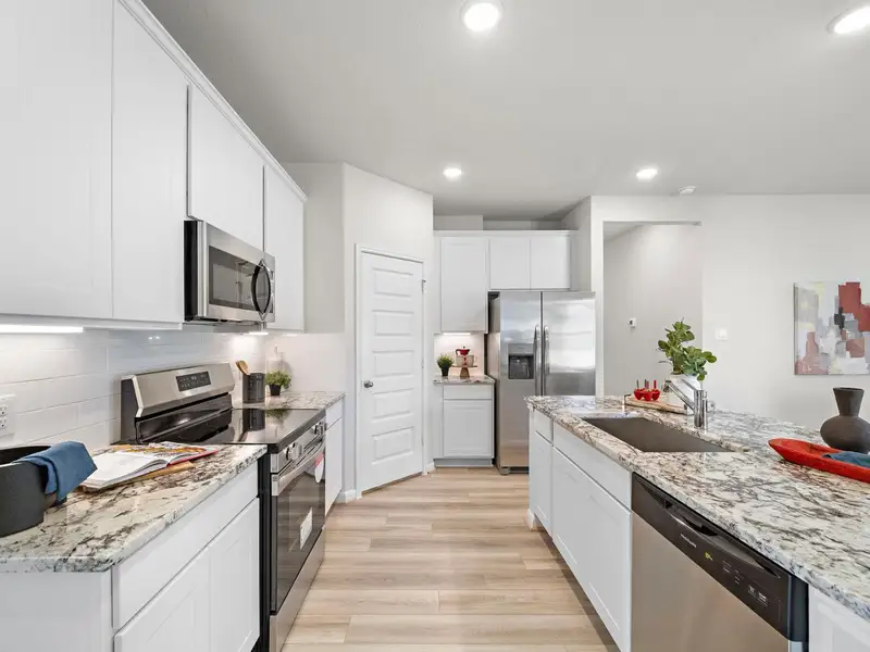 Furnished interior in a model home at Liberty Estates in Cleveland (Image 6).