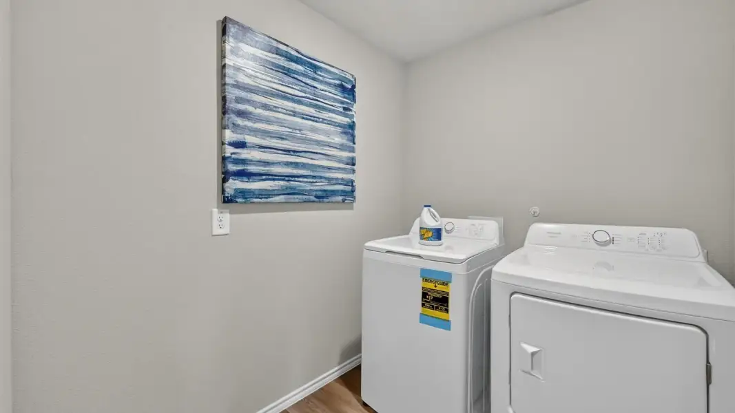 Furnished interior in a model home at The Wells in Mineral Wells (Image 22).