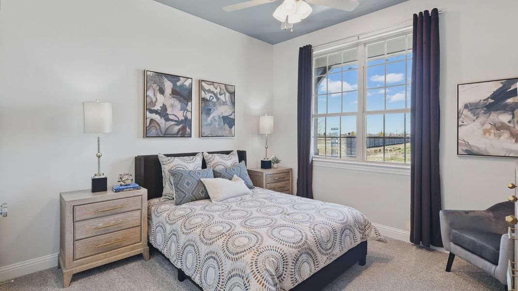 Furnished interior in a model home at Green Meadows in Celina (Image 39). Furnished interior in a model home at Green Meadows in Celina (Image 39).