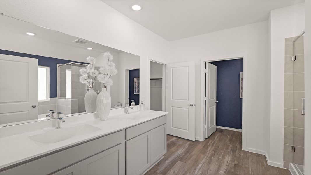 Furnished interior in a model home at Medina in Dayton (Image 22).