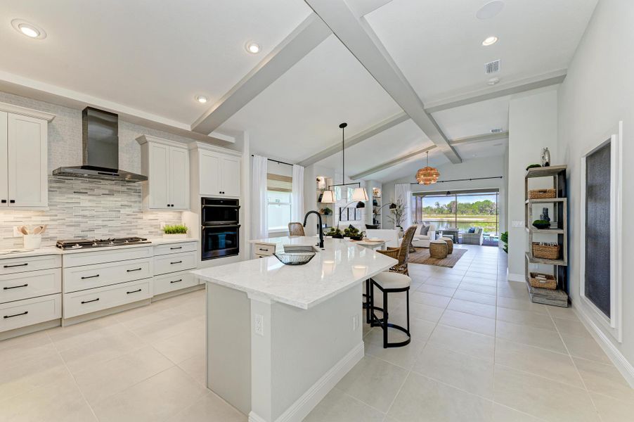 Furnished interior in a model home at The Willows in Parrish (Image 8).