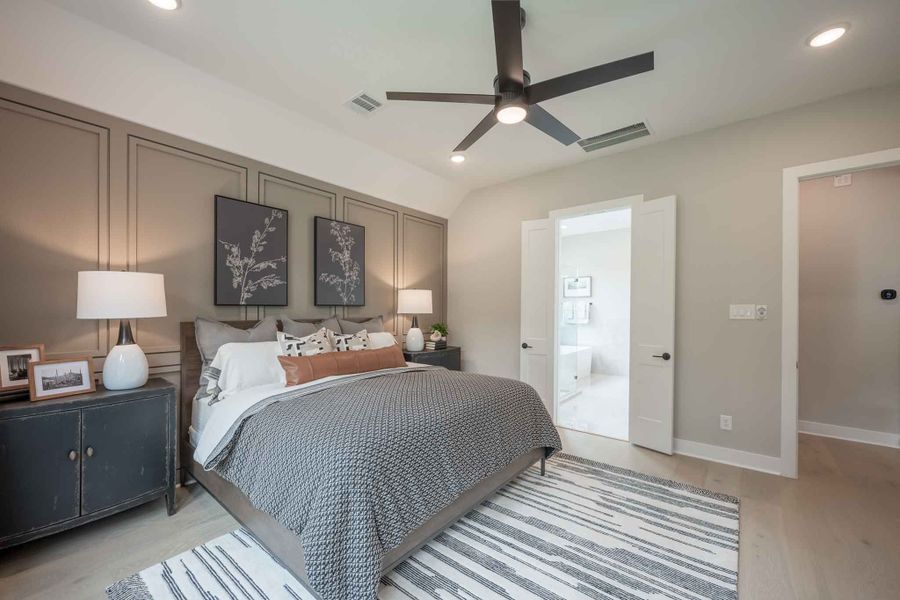 Furnished interior in a model home at Clopton Farms in Montgomery (Image 15).