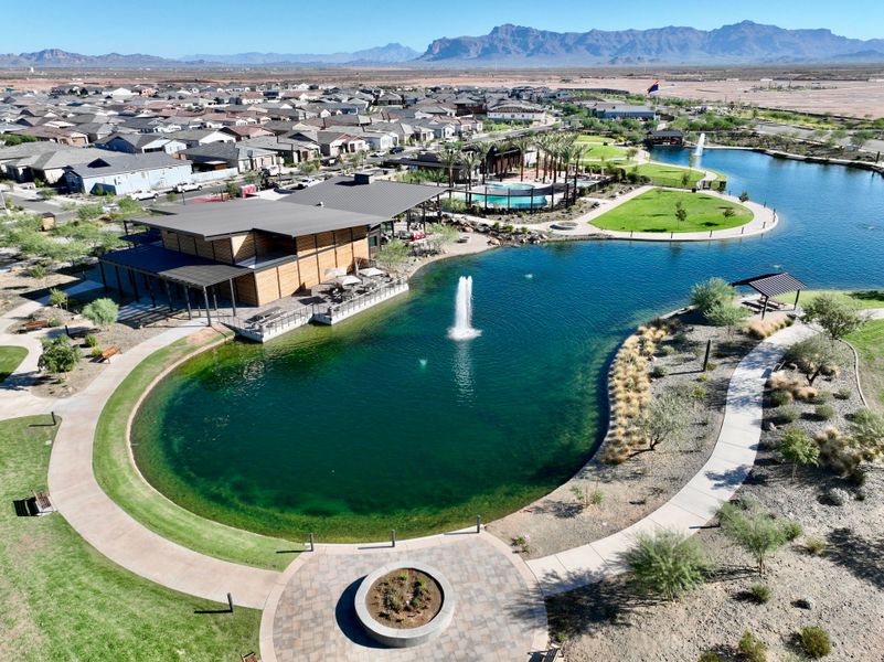 Aerial view of the Blossom Rock community in Apache Junction, AZ, showing layout and nearby surroundings (Image 10).