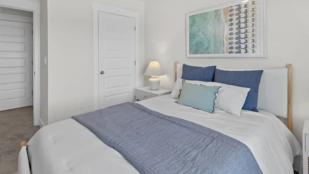 Furnished interior in a model home at The Townes at Cedar Hill Landing in Navassa (Image 28).