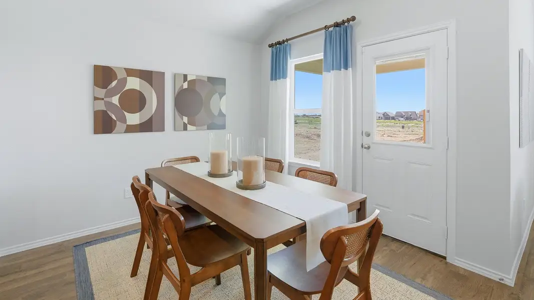 Furnished interior in a model home at Eagles Landing in Waco (Image 11).