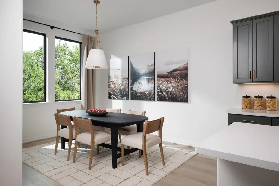 Furnished interior in a model home at Brookewater in Rosenberg (Image 9).