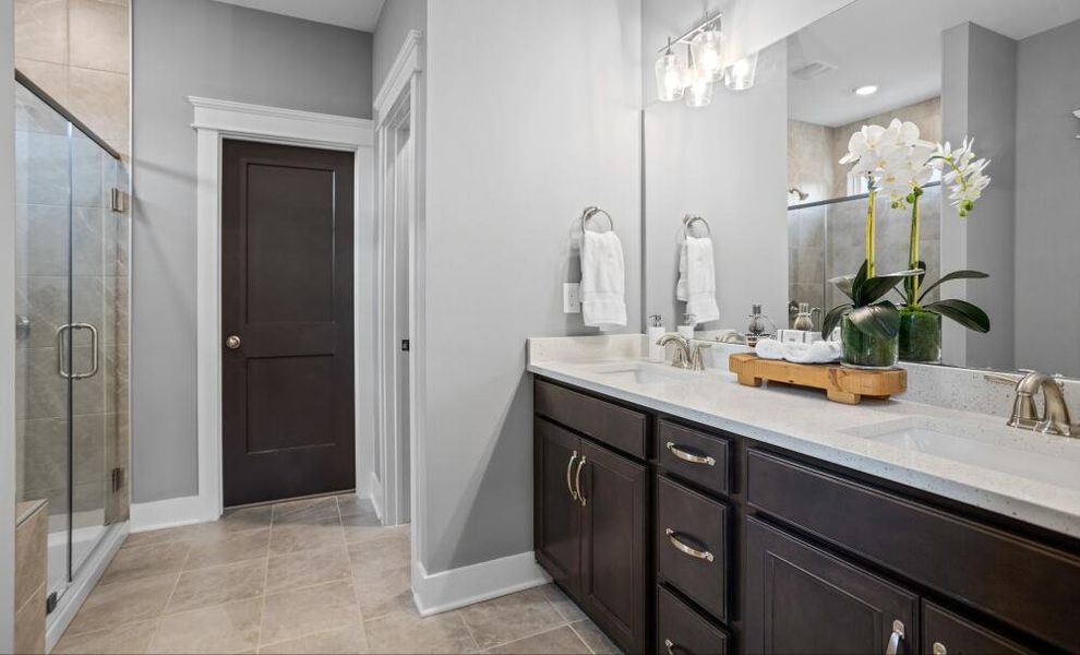 Furnished interior in a model home at Villas at Dawsonville in Dawsonville (Image 11).