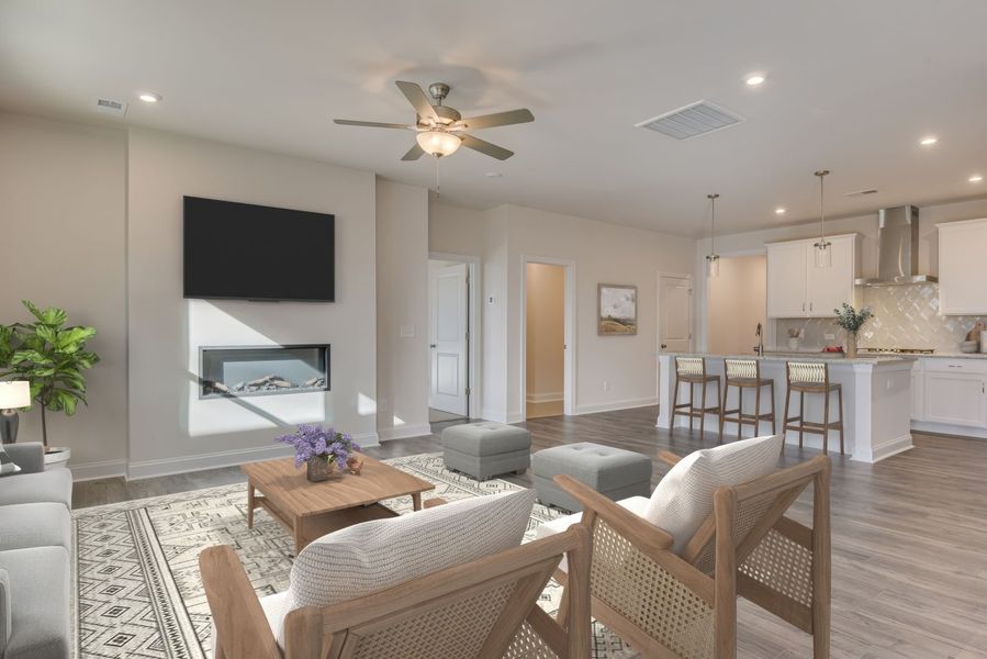 Furnished interior in a model home at Abney Hills Estates in Blythewood (Image 18). Furnished interior in a model home at Abney Hills Estates in Blythewood (Image 18).