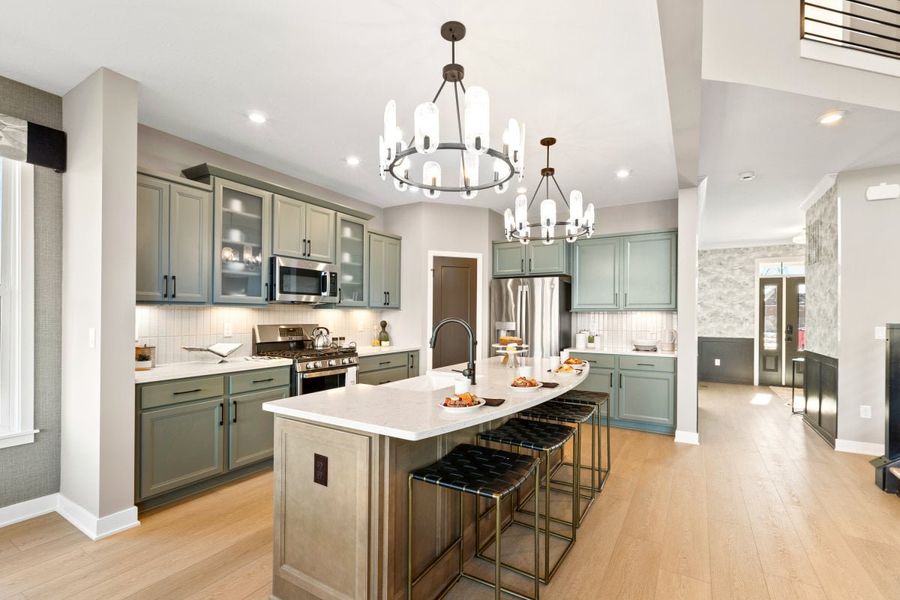 Furnished interior in a model home at Leeland Farms in Fuquay Varina (Image 31).