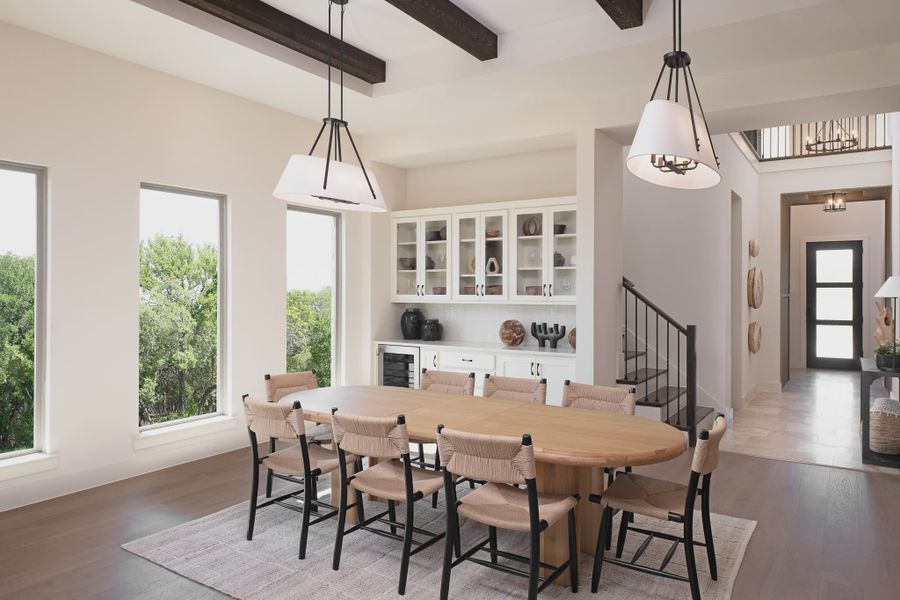 Furnished interior in a model home at Inspiration in Wylie (Image 7).