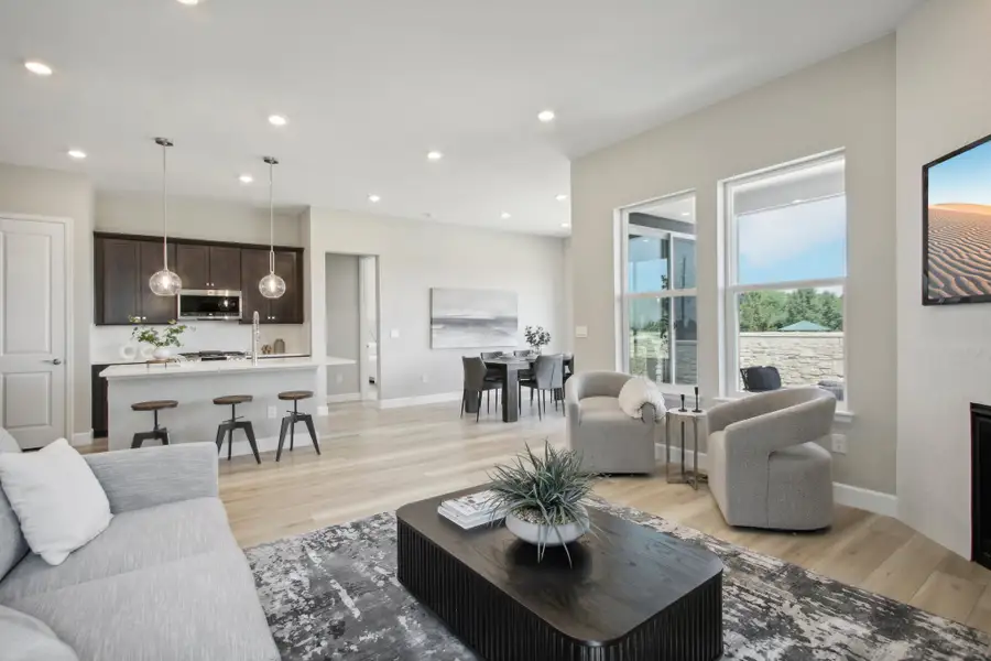 Furnished interior in a model home at The Estates Collection at Murphy Creek in Aurora (Image 3).