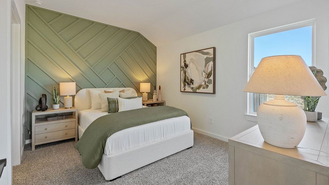 Furnished interior in a model home at Riverside Estates in Baytown (Image 32).