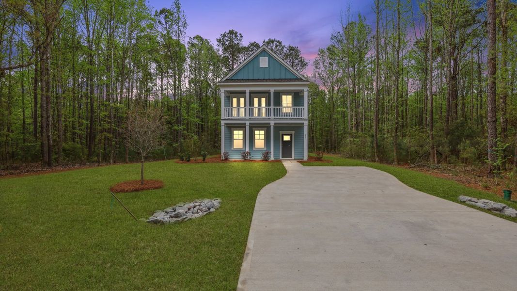 Front exterior of a home in the Rivers Reach community, located in Yemassee, SC (Image 1).